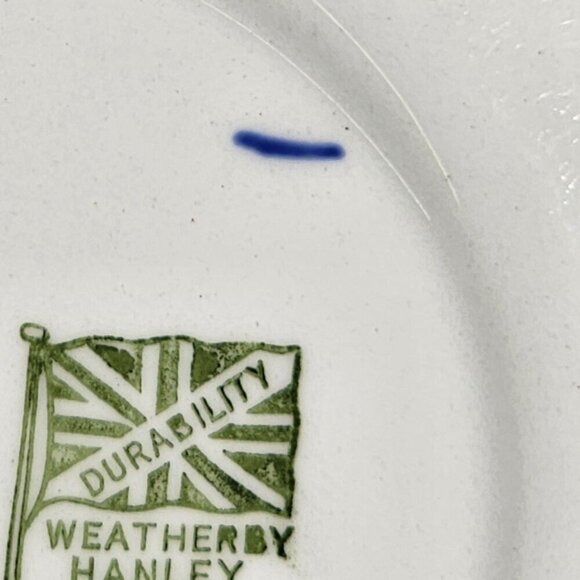 Vintage Cobalt Blue Ceramic Collector Plate With Ship Scene and Gold Accents - Picture 11 of 12